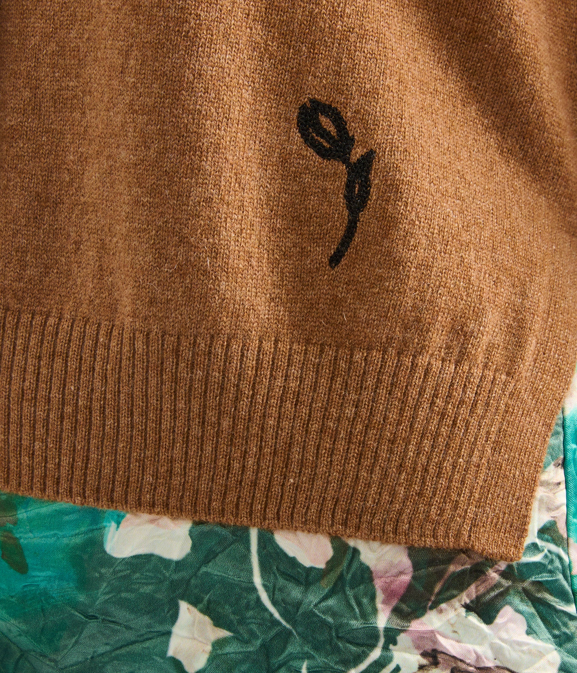 Cashmere Crew Neck Cardigan - Image 6