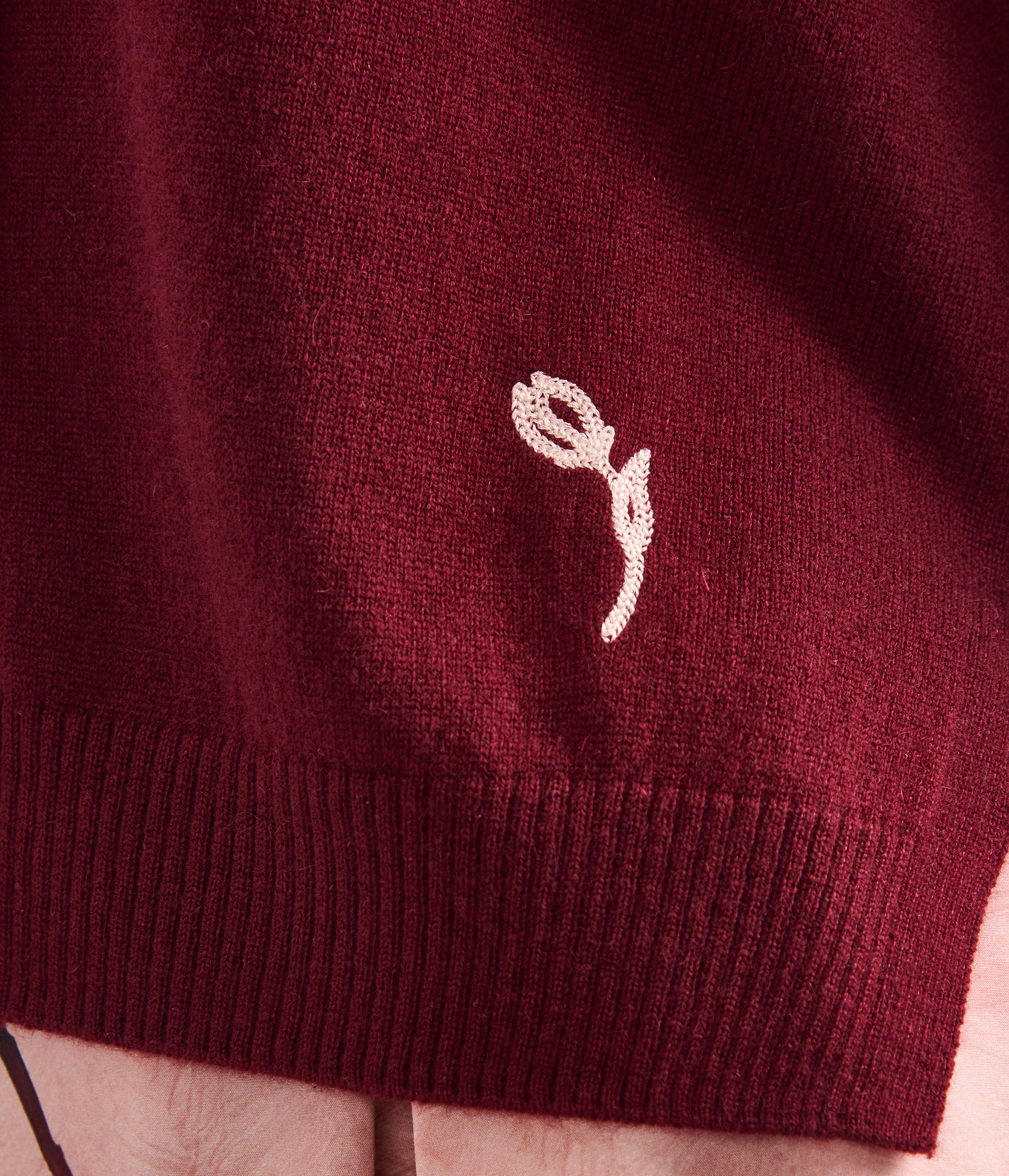 Cashmere Crew Neck Cardigan - Image 6