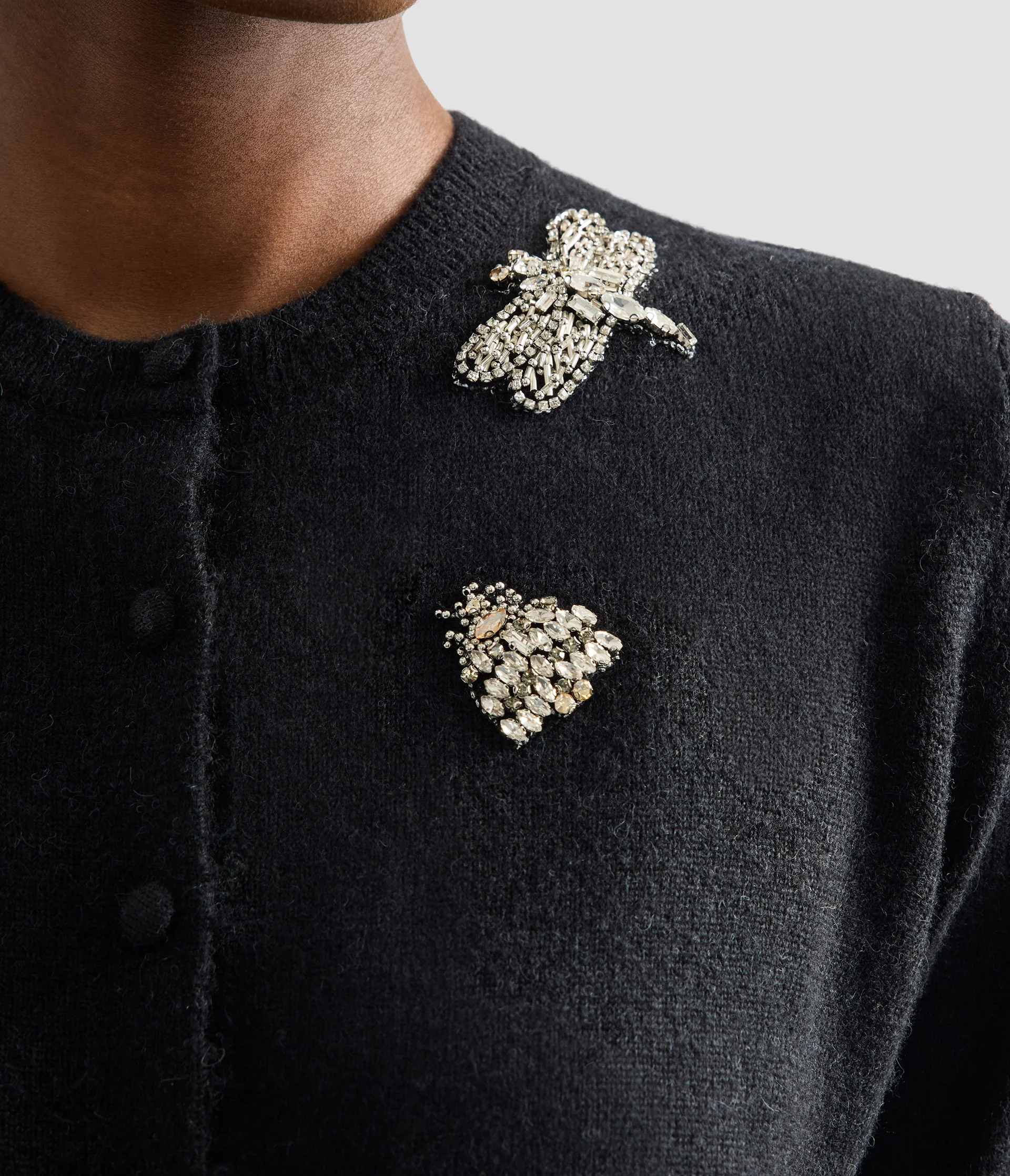 Embellished Crew Neck Cardigan - Image 5
