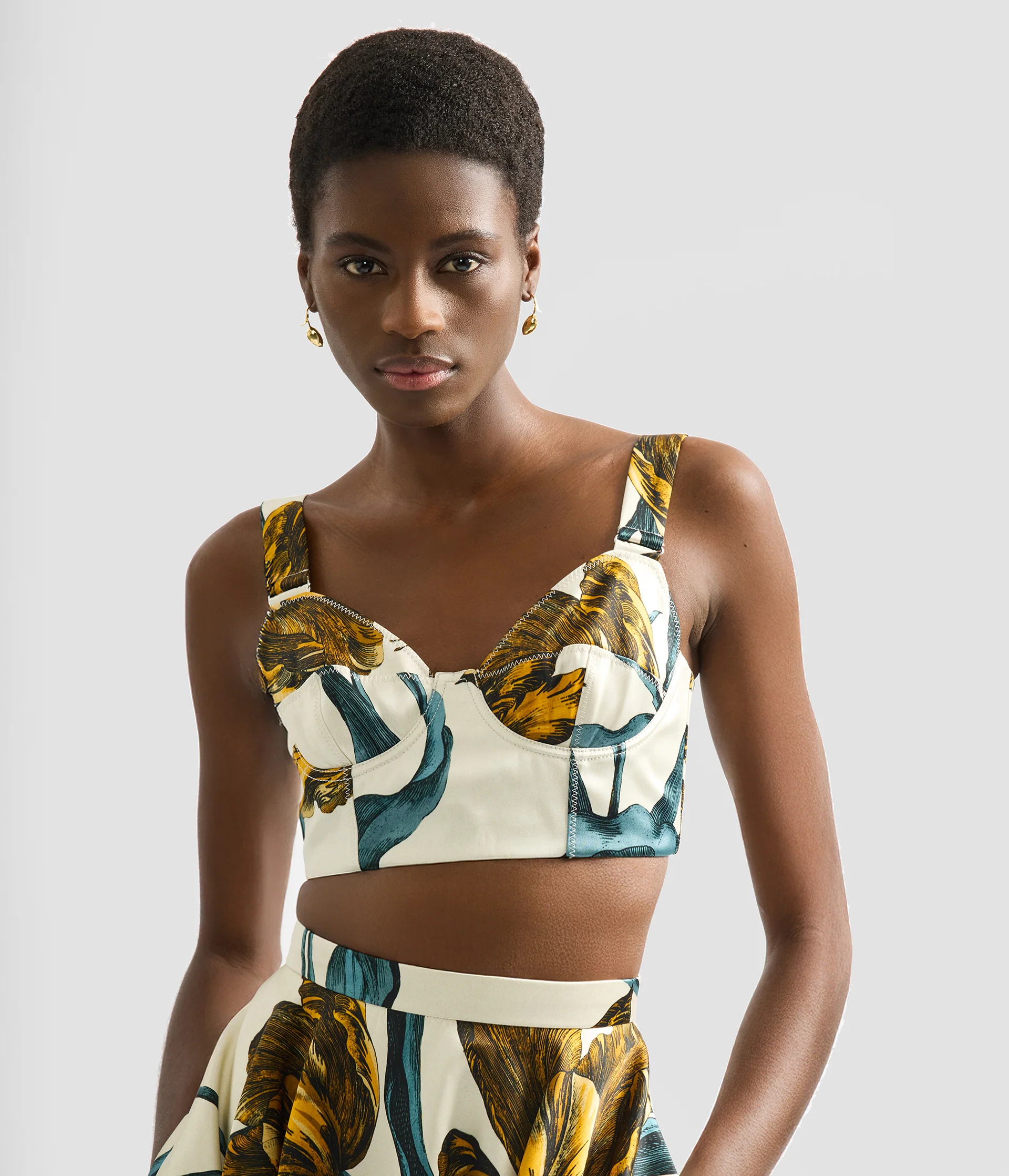 Floral Print Duchess Bra Top - Image 4