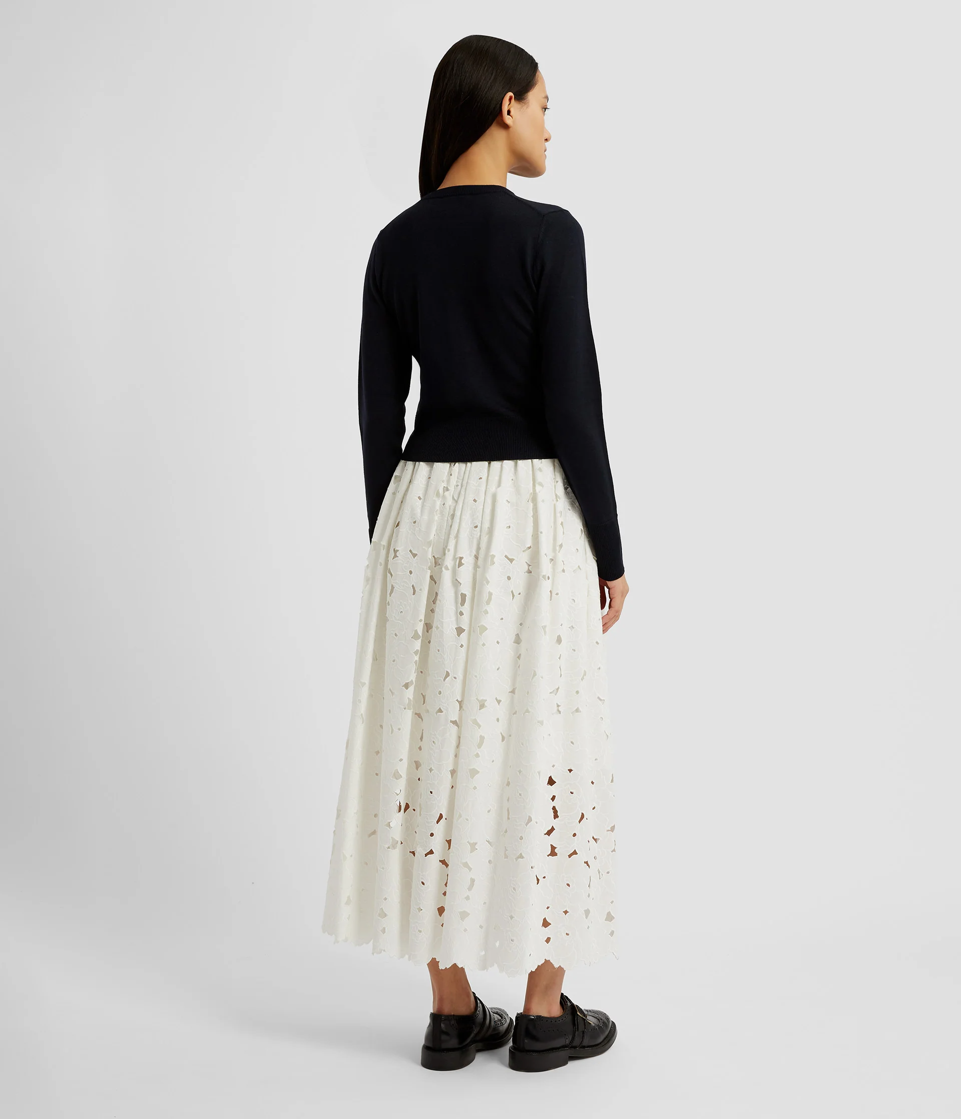 Drape Detail Knit Cardigan - Image 3