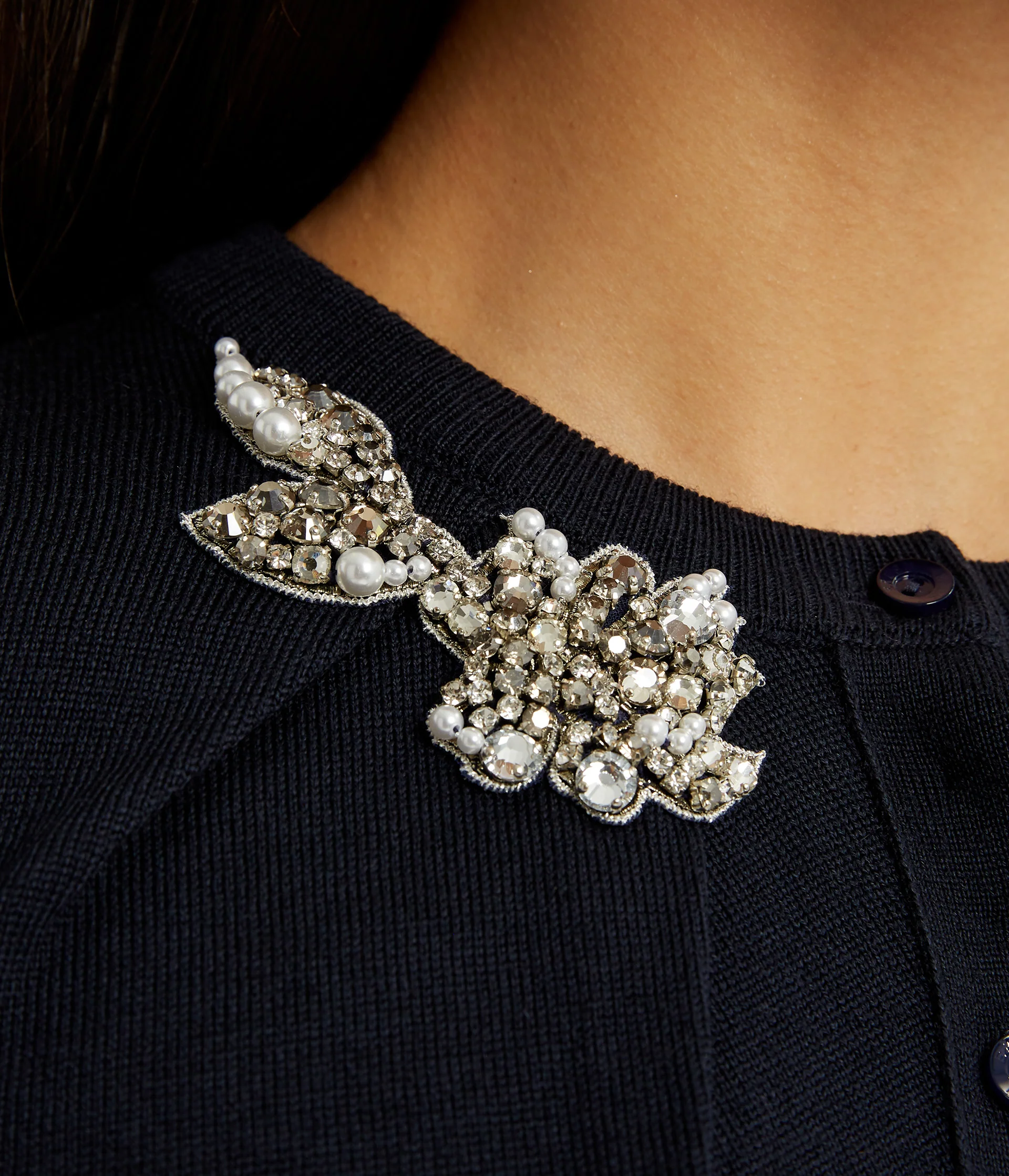 Drape Detail Knit Cardigan - Image 6