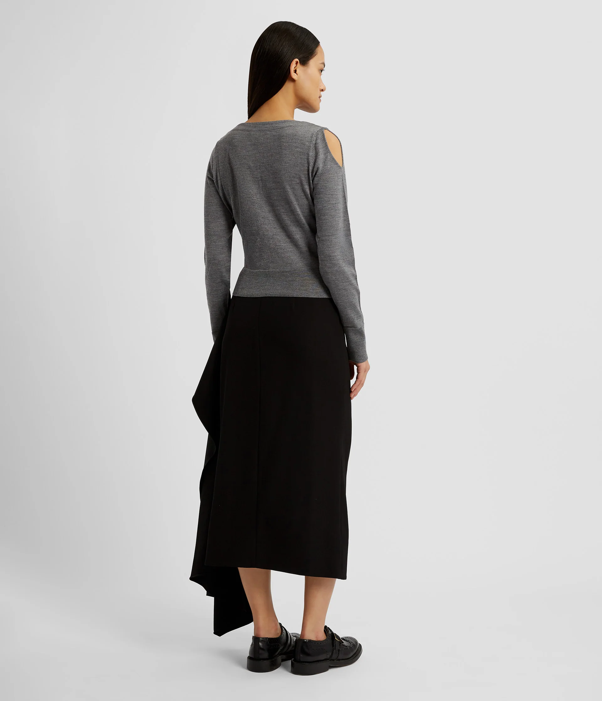 Drape Detail Knit Jumper - Image 3