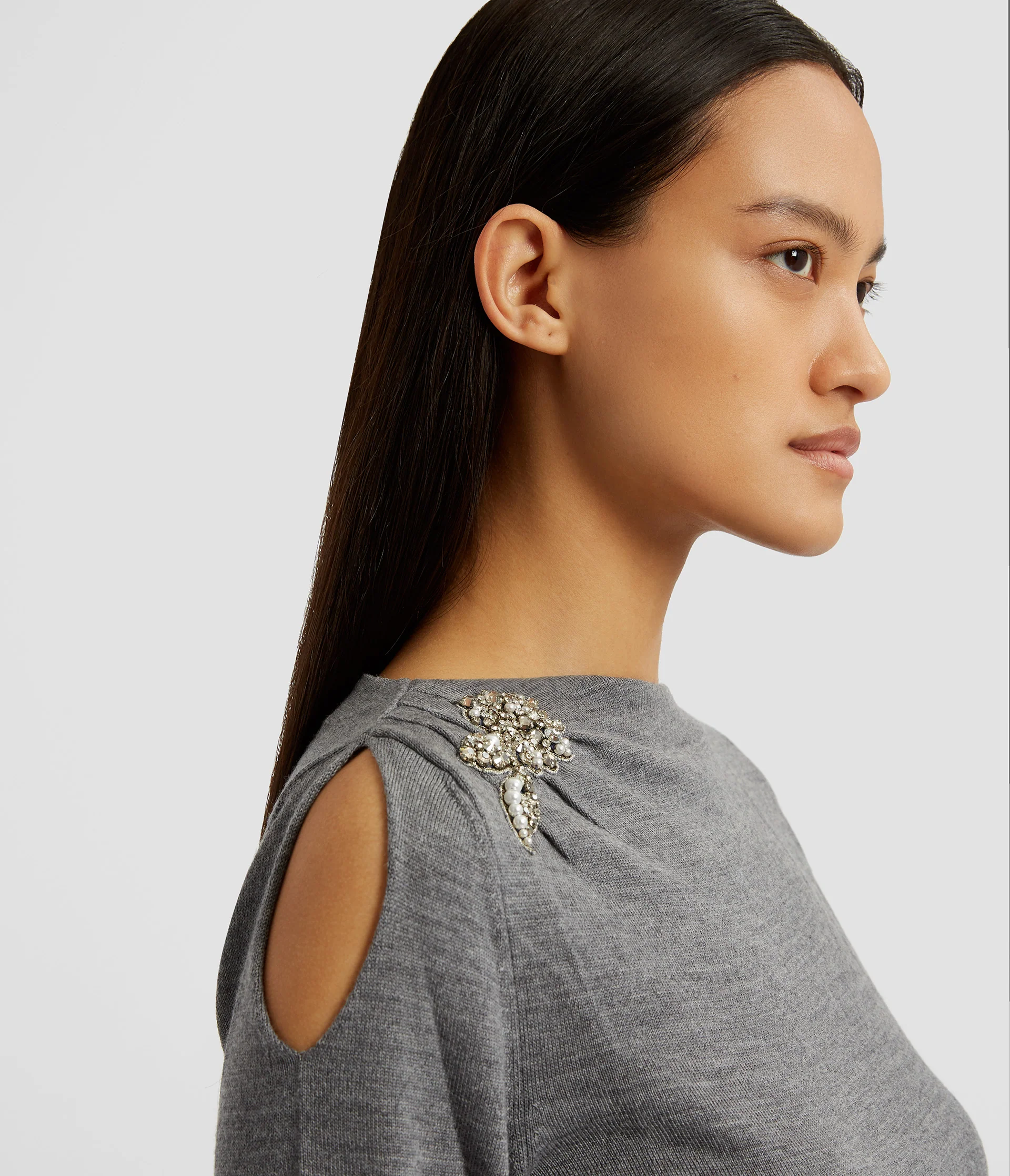 Drape Detail Knit Jumper - Image 5