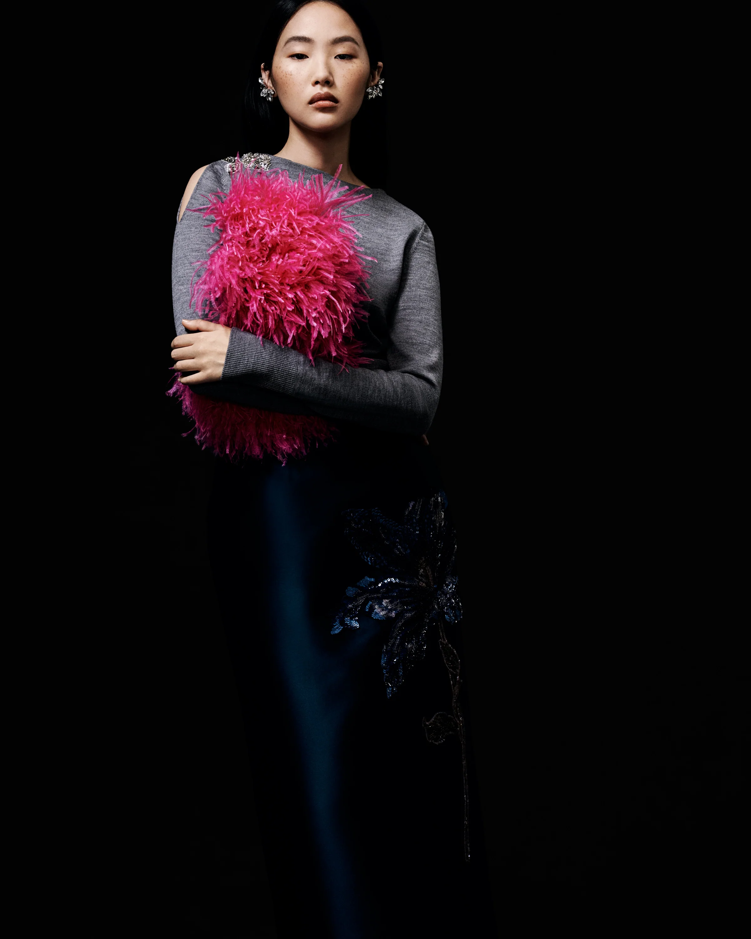 Drape Detail Knit Jumper - Image 7