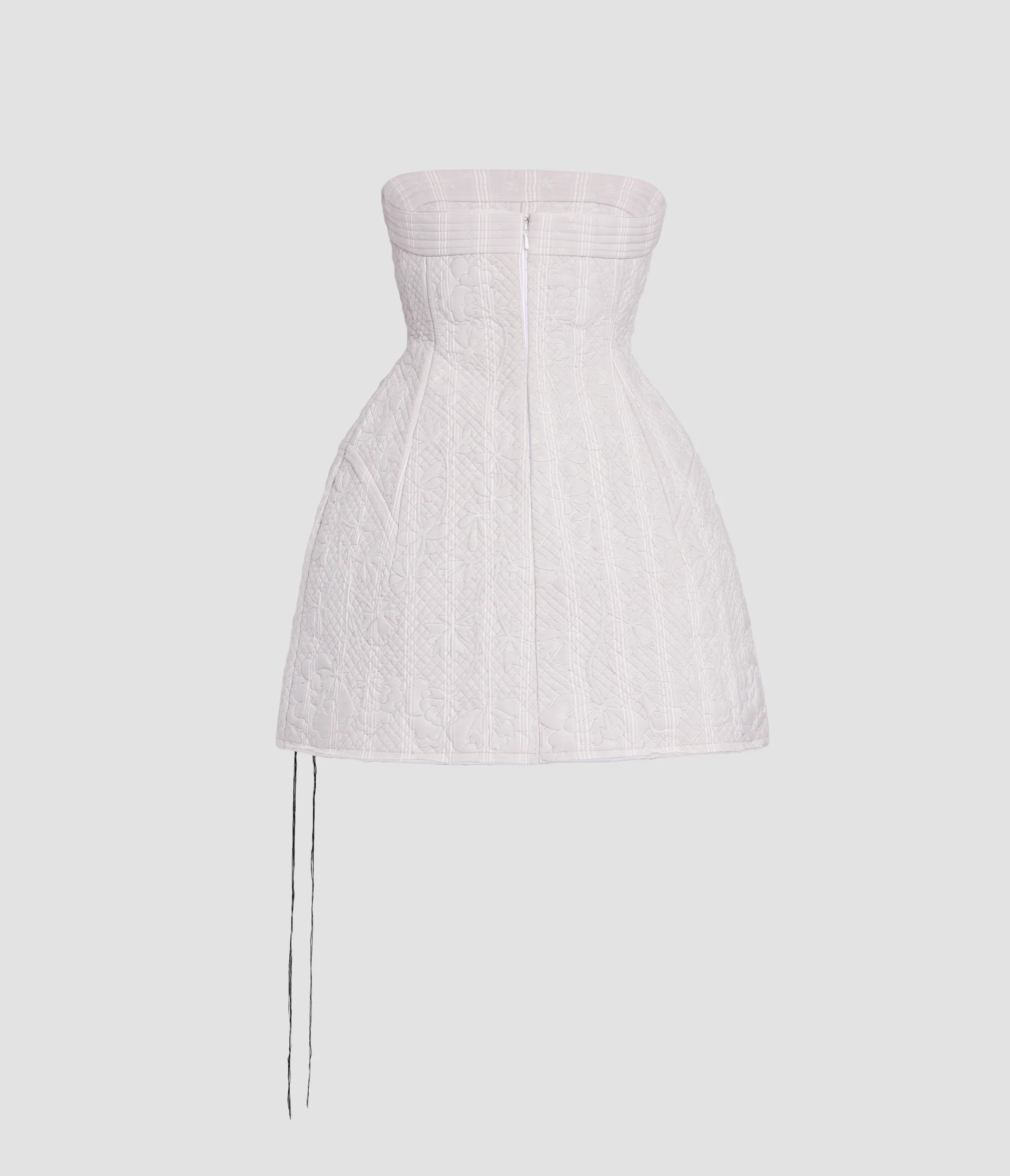 Embroidered Ditsy Cotton Hourglass Mini Dress - Image 3
