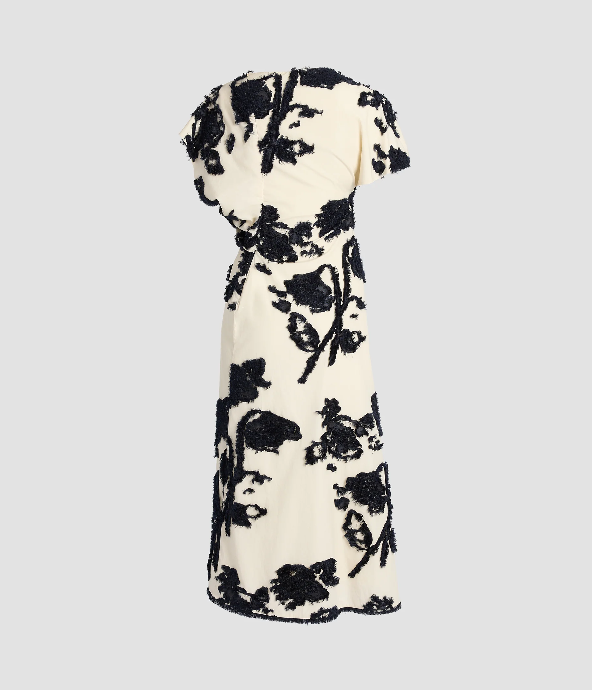 Fil Coupe Poplin Short Sleeve Midi Dress - Image 3