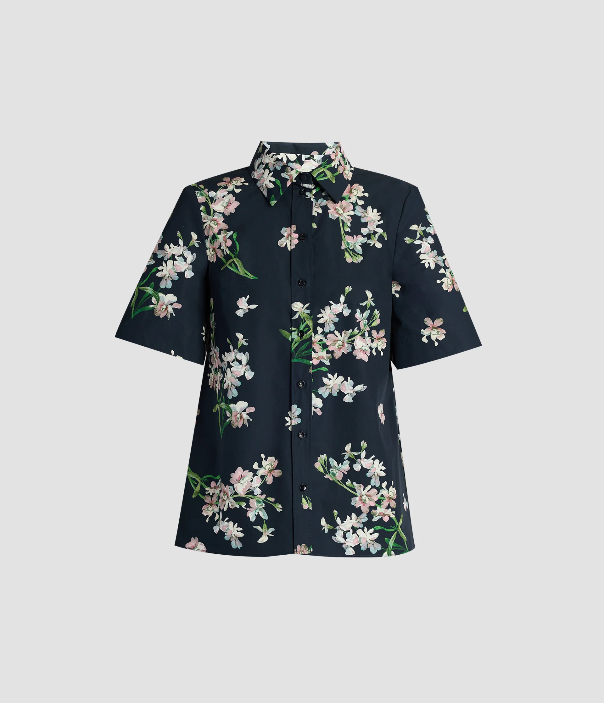 Floral Cotton Short Sleeve Shirt