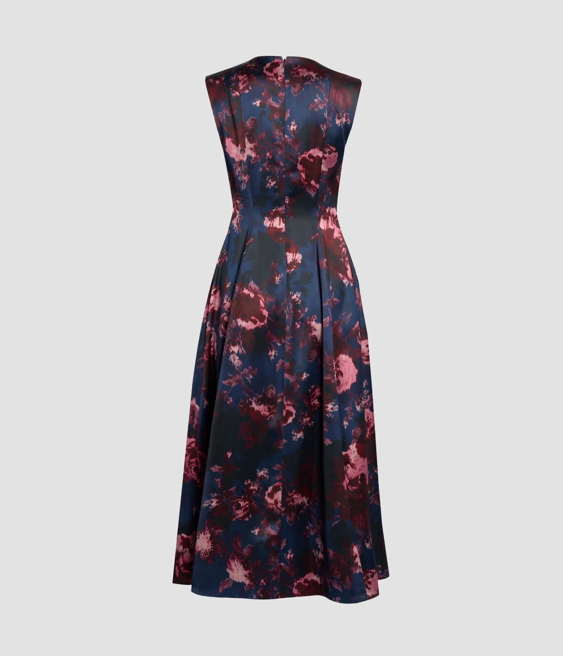 Floral Duchess Sleeveless Midi Dress - Image 2