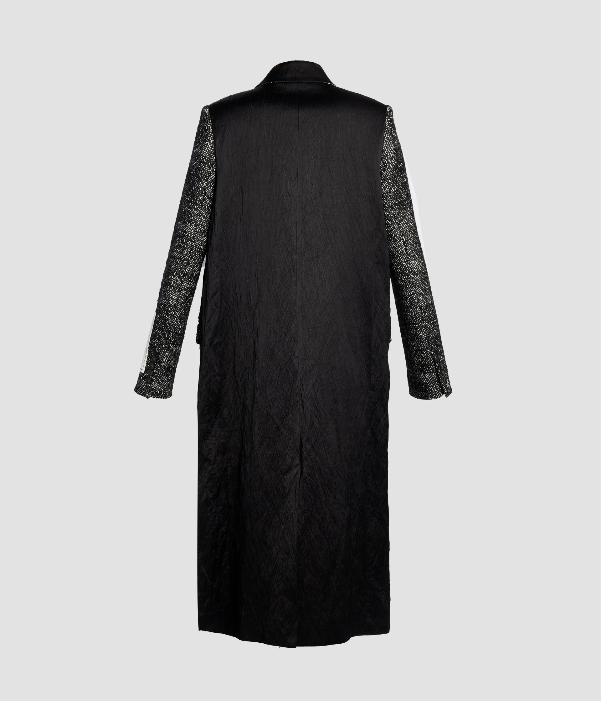 Floral Embroidered Wool Tailored Coat - Image 3