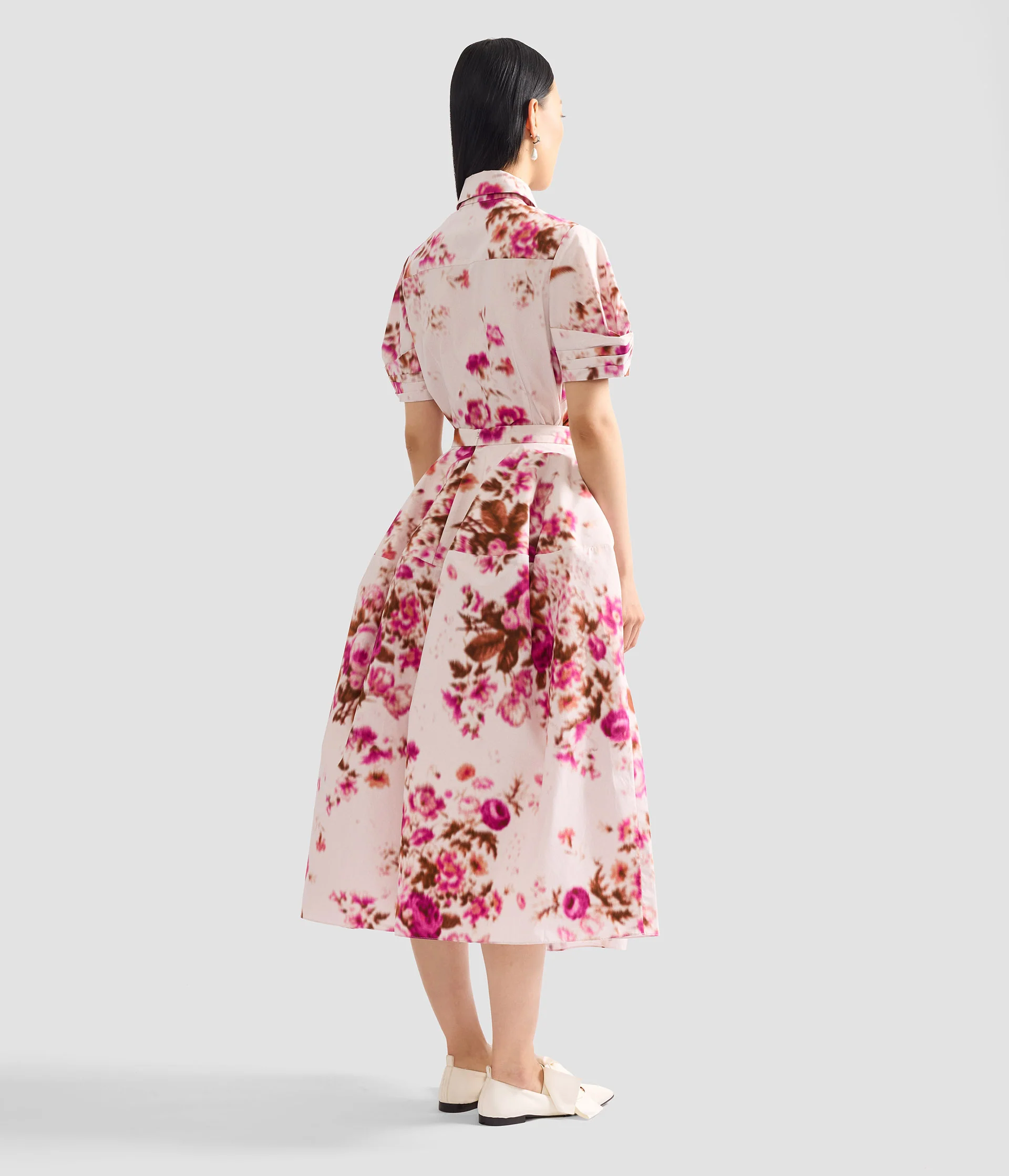 Floral Print Cotton Short Sleeve Shirt - Image 3