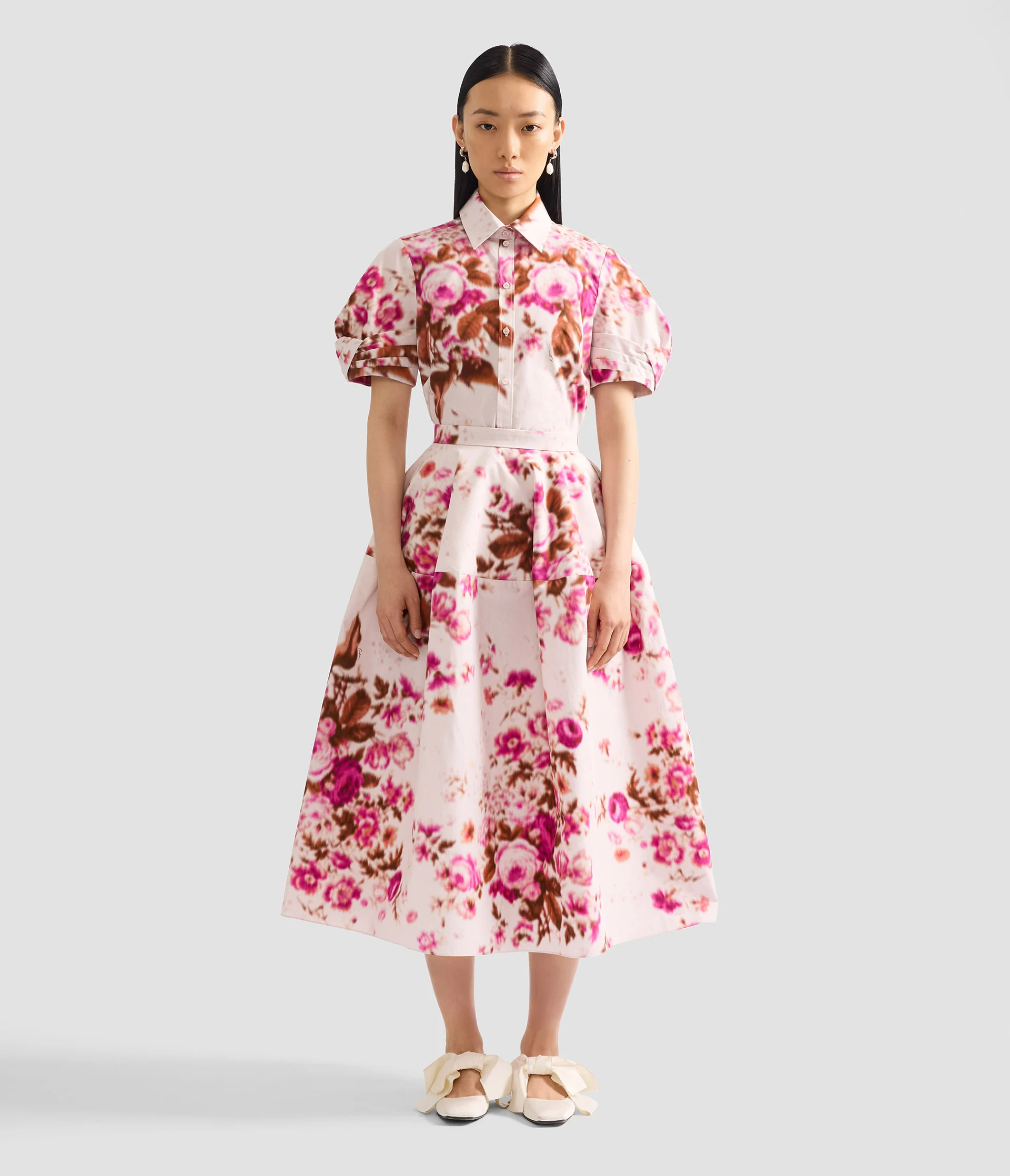 Floral Print Cotton Short Sleeve Shirt - Image 4