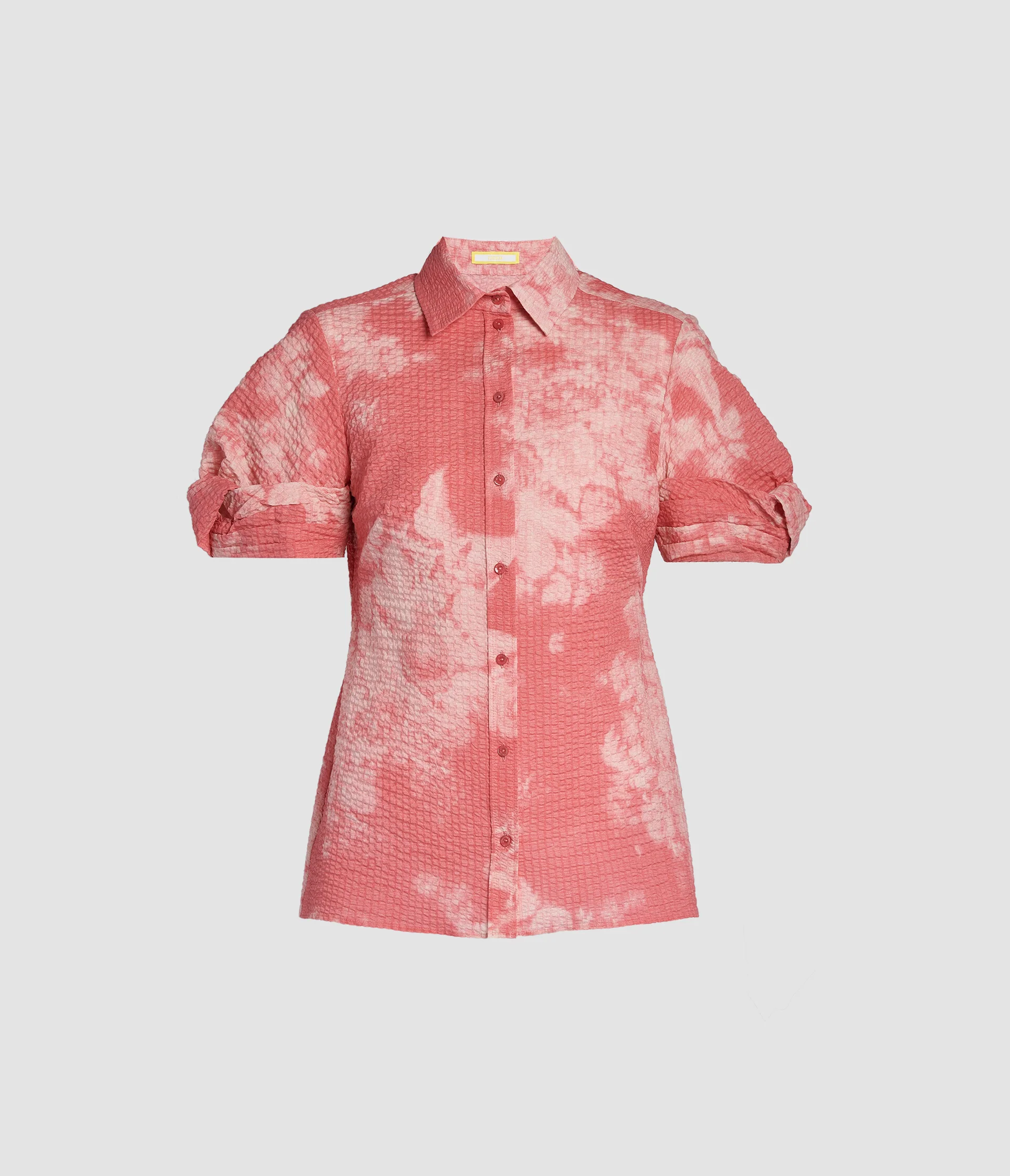 Floral Print Cotton Short Sleeve Shirt