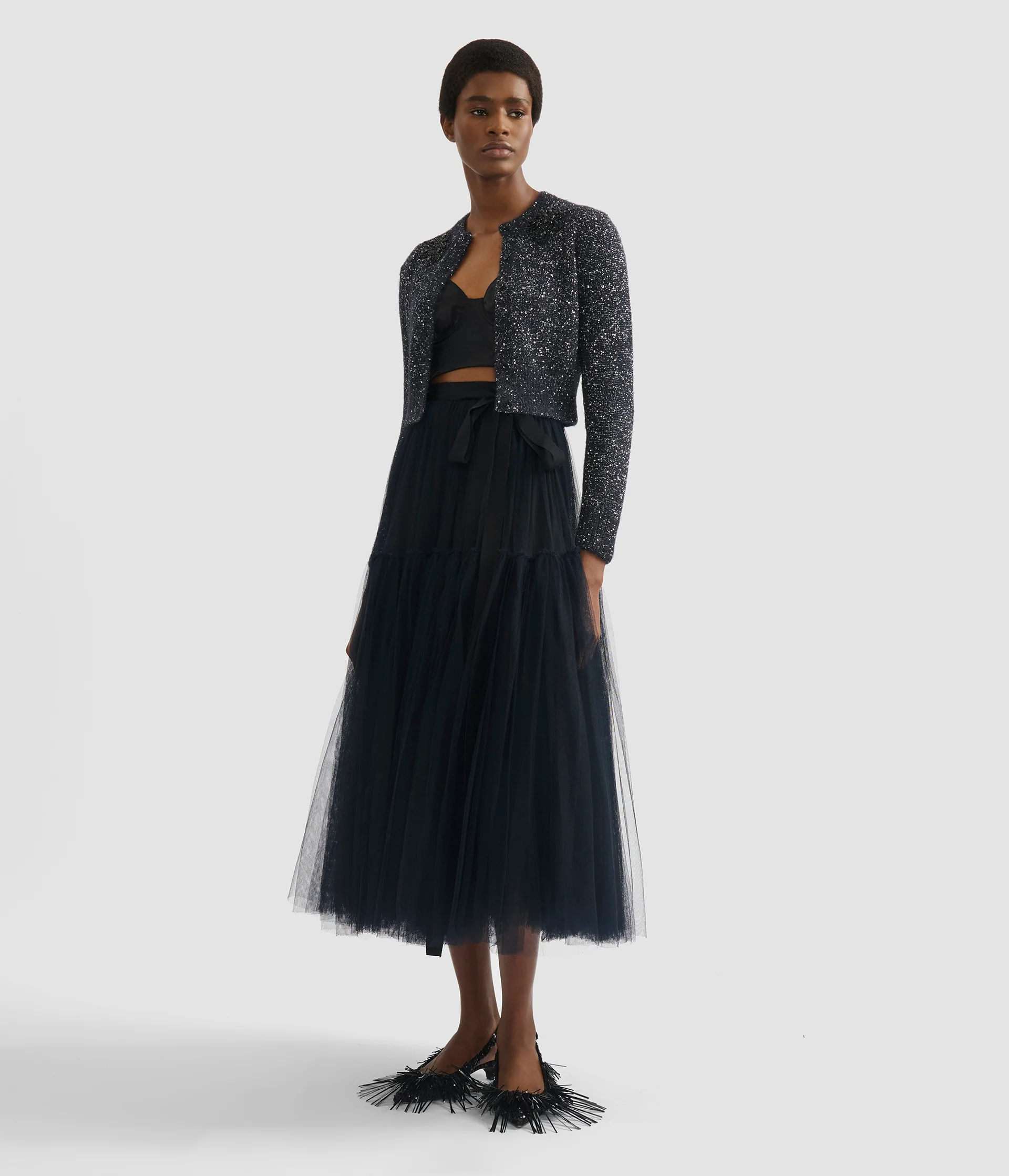 Tulle Full Midi Skirt - Image 2