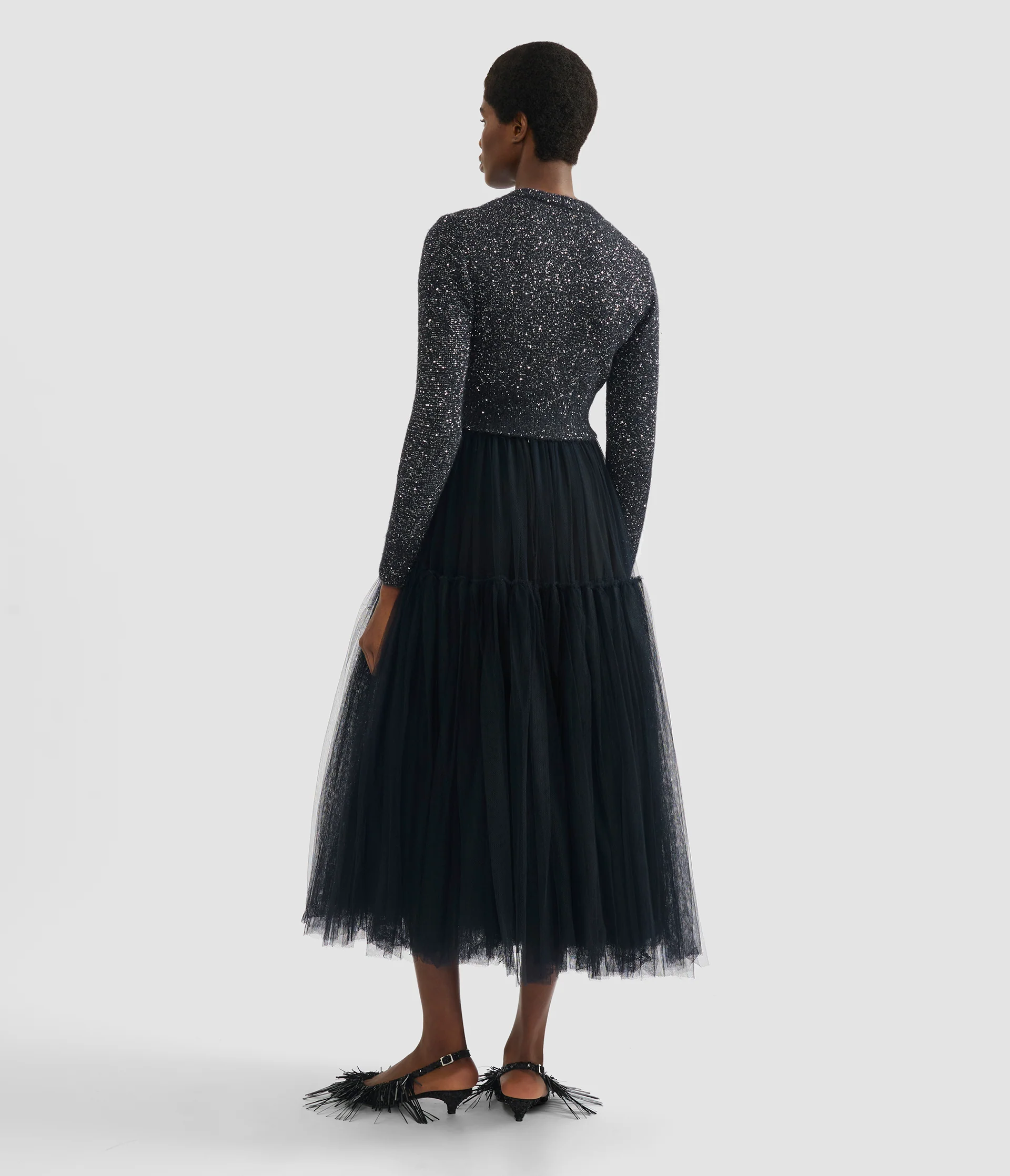 Tulle Full Midi Skirt - Image 3