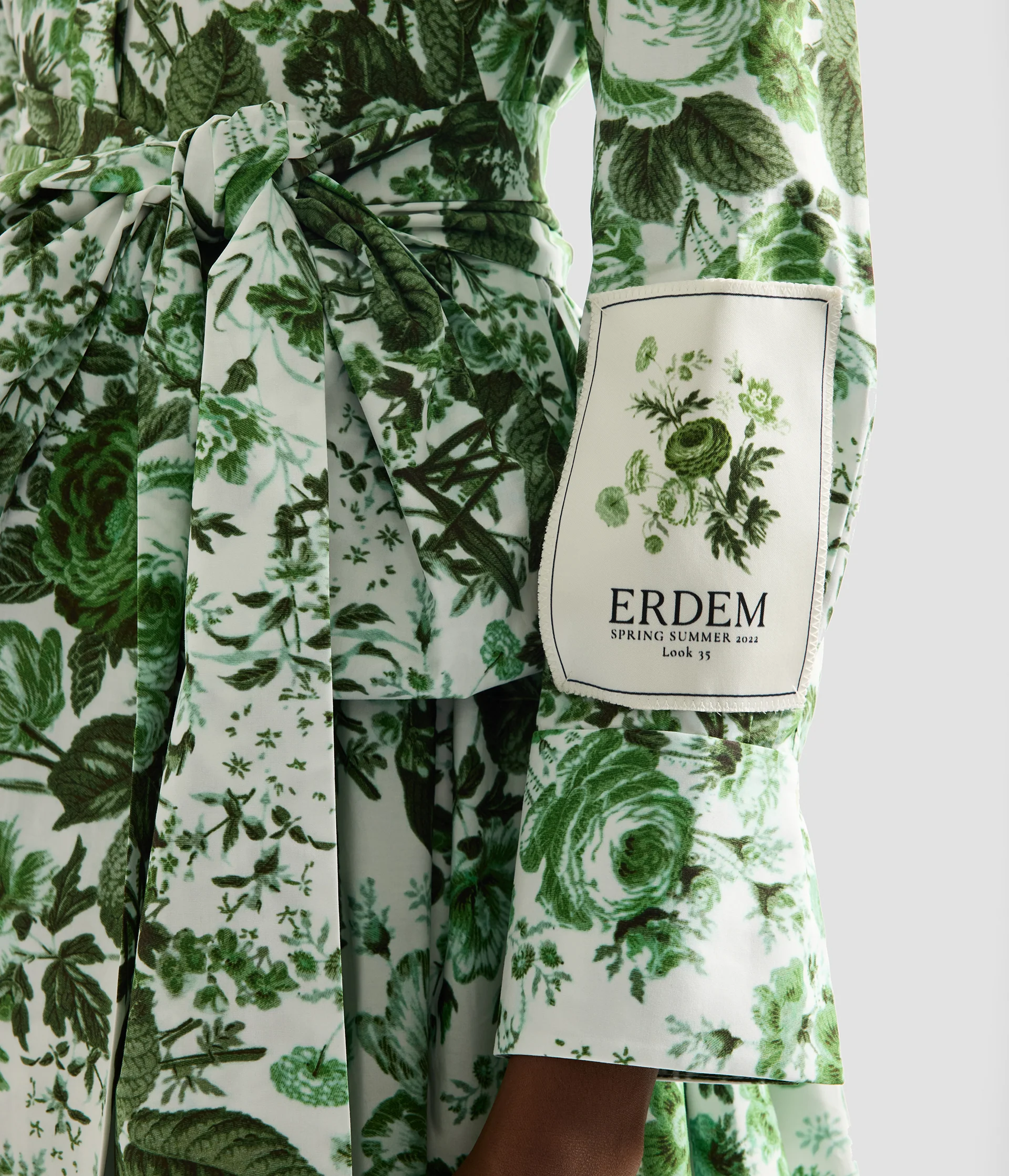 Floral Print Long Sleeve Shirt Dress - Image 5