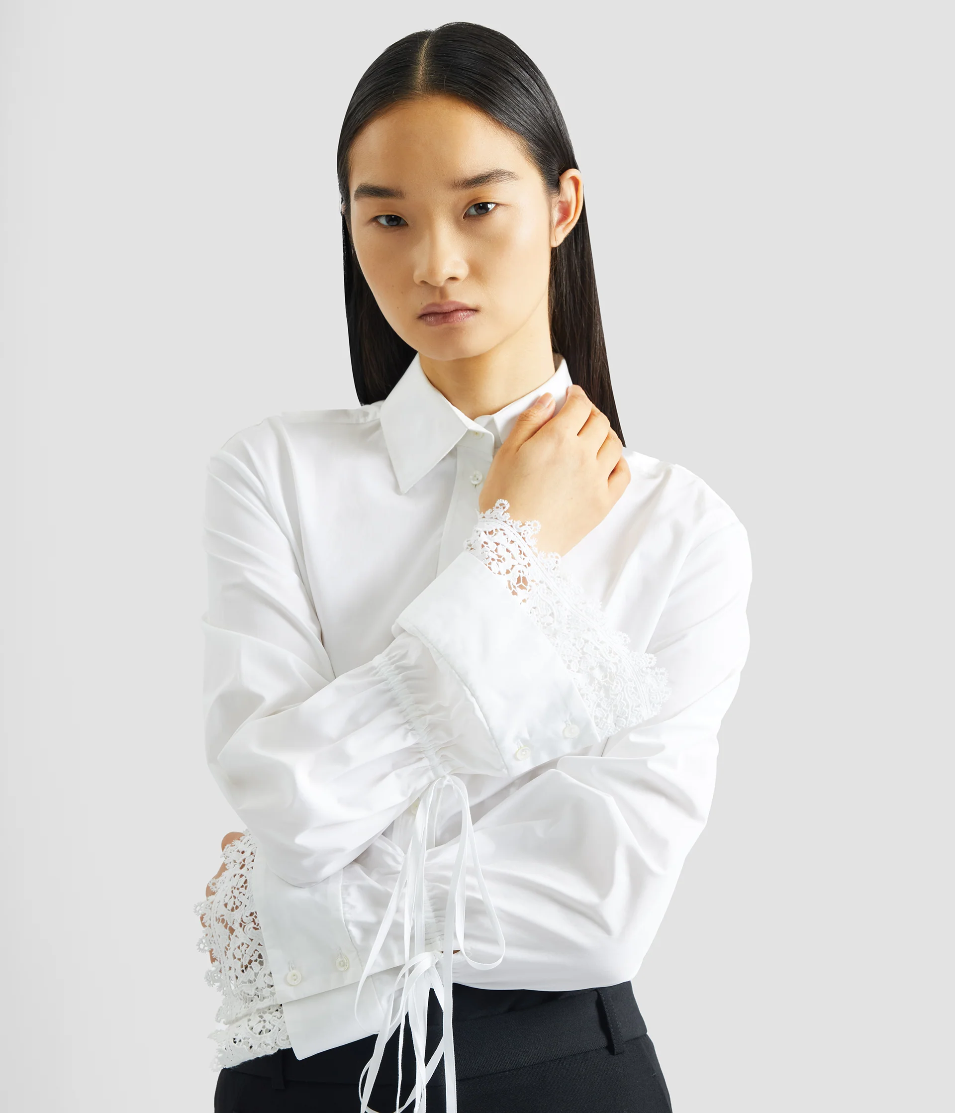 Cotton Poplin Long Sleeve Shirt - Image 5