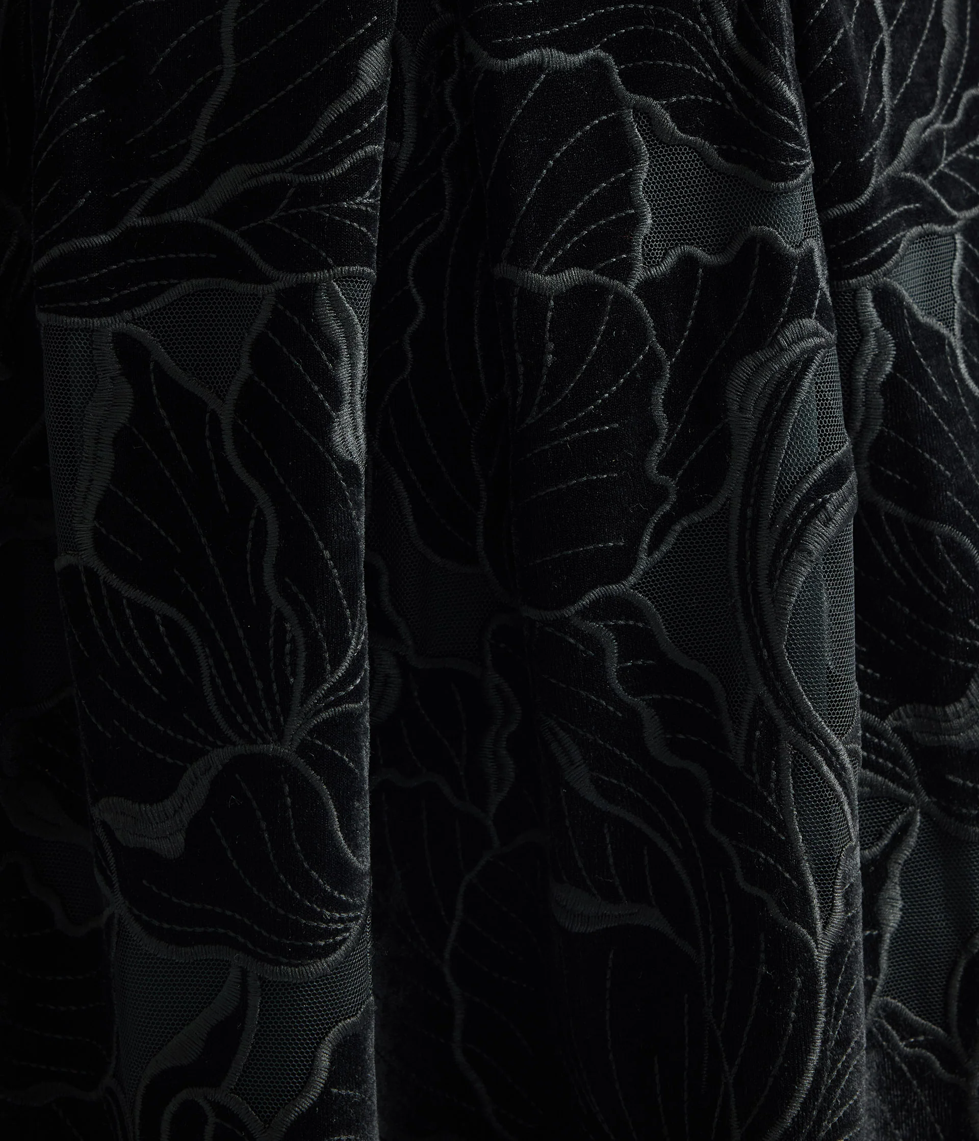 Floral Cutwork Off-The-Shoulder Midi Dress - Image 6