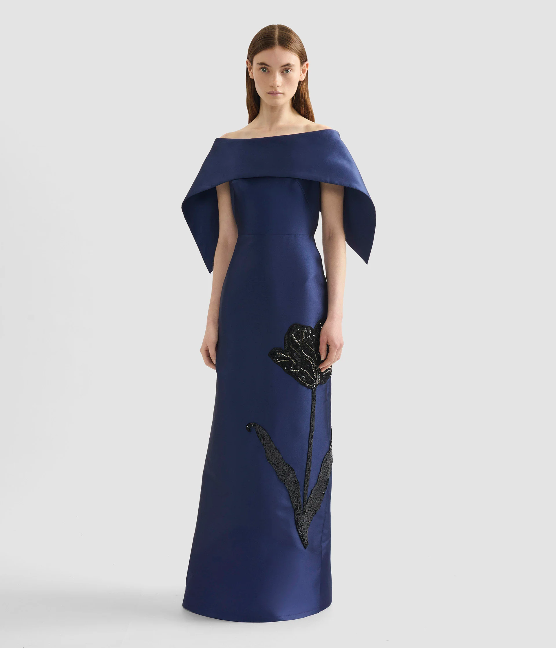 Embellished Mikado Off-The-Shoulder Gown - Image 2