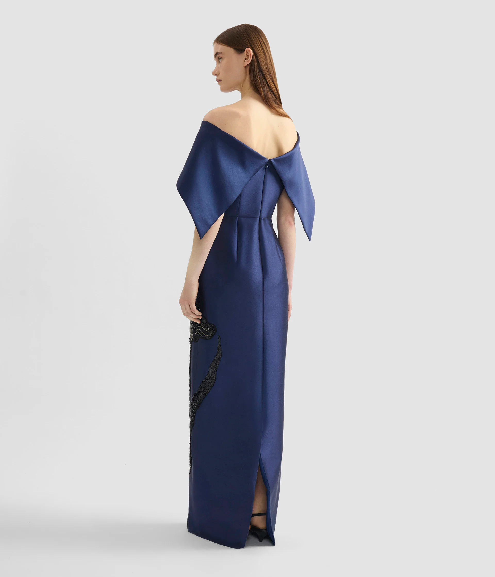 Embellished Mikado Off-The-Shoulder Gown - Image 3