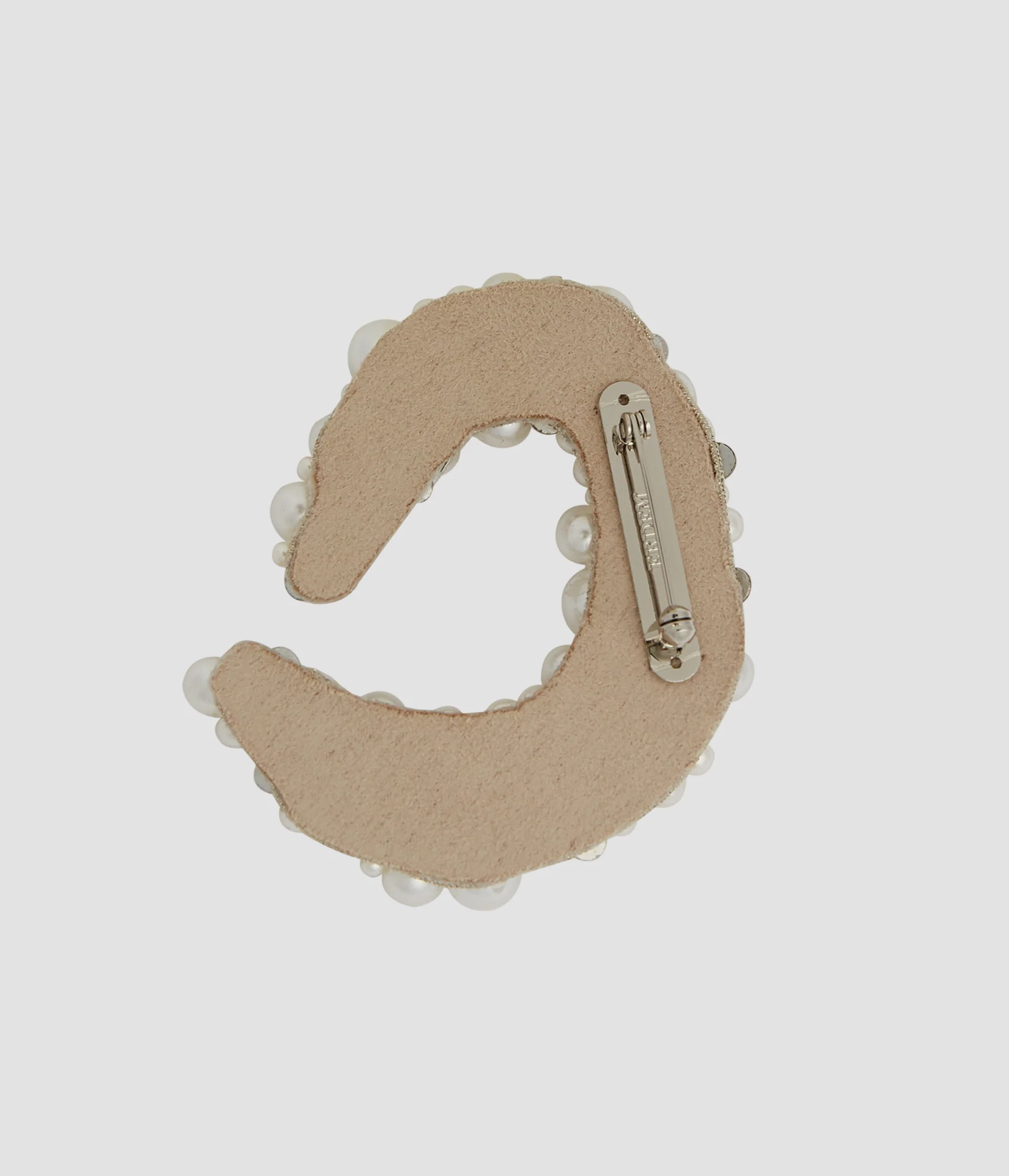 Pearl Alphabet Brooch O - Image 3