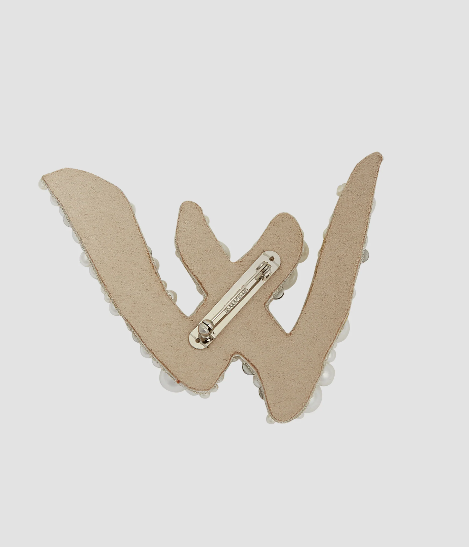 Pearl Alphabet Brooch W - Image 3
