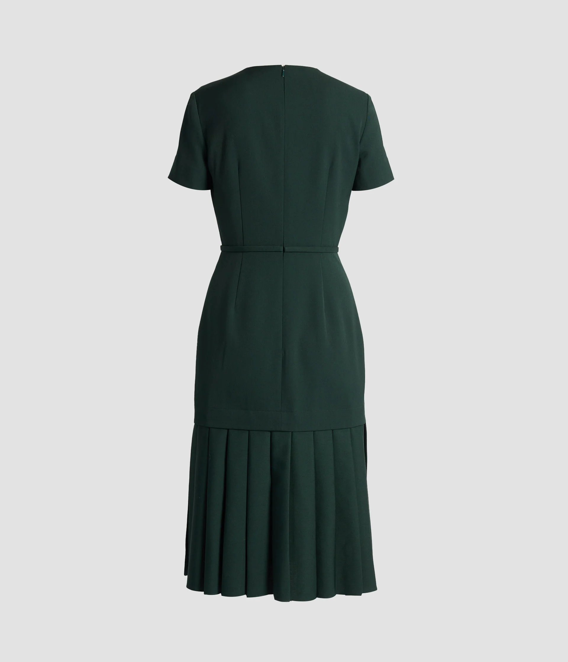 Pleatable Wool Tailored Midi Dress - Image 2