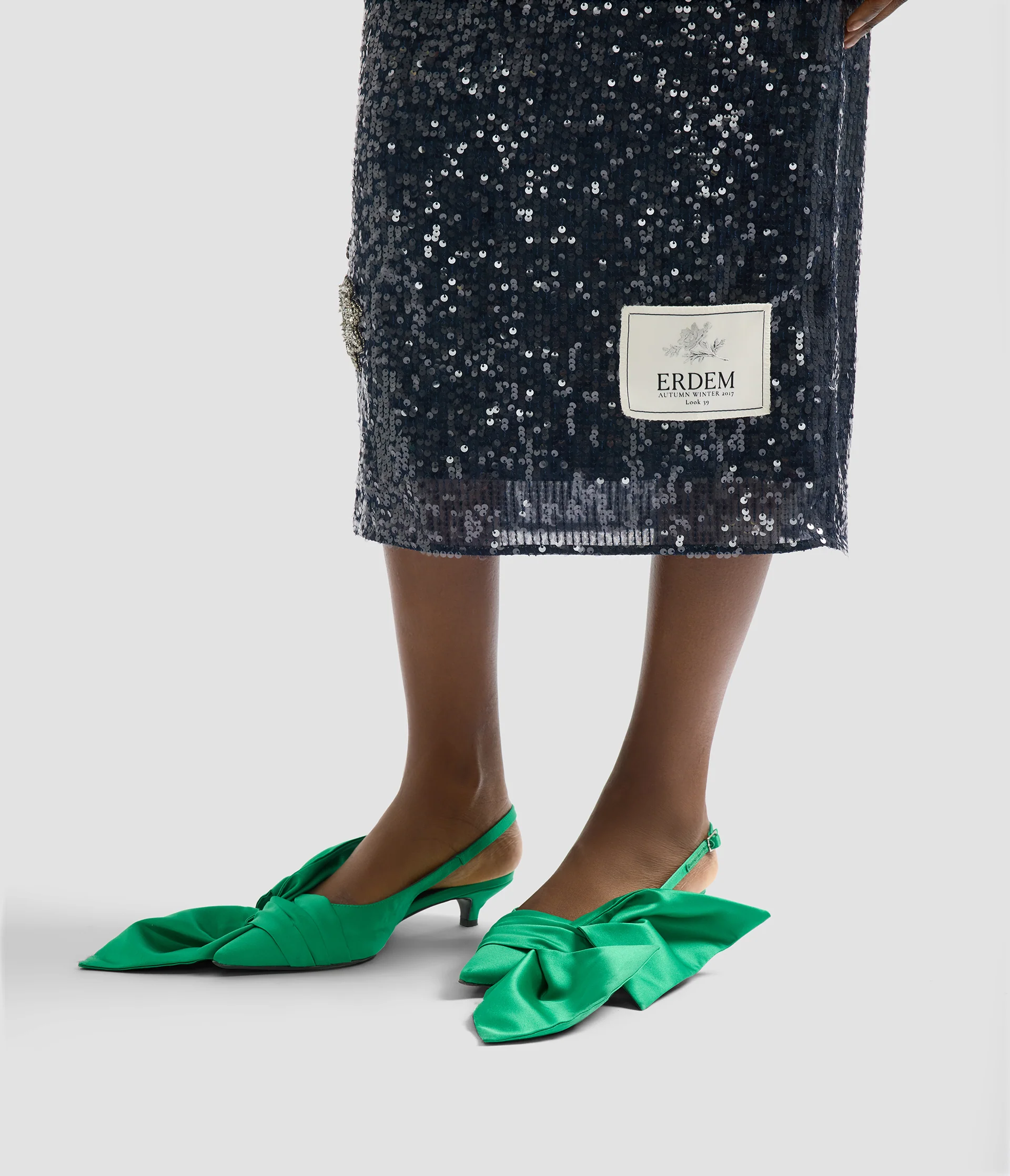 Embroidered Sequins Midi Dress - Image 5