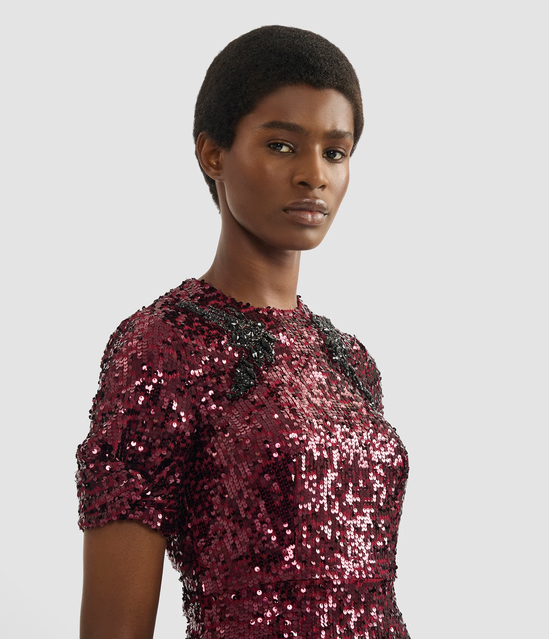 Embellished Sequin Midi Dress - Image 5