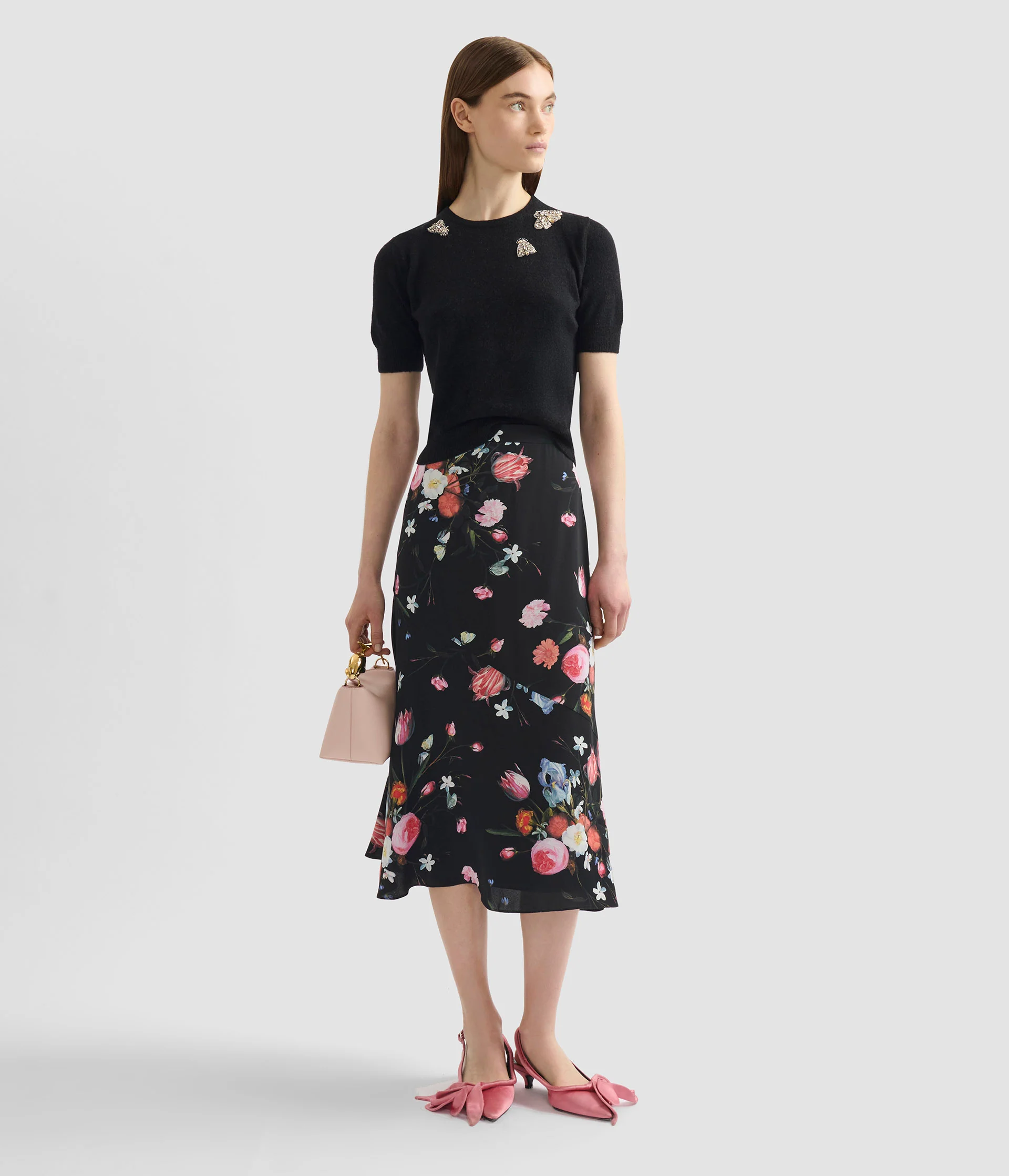 Embellished Short Sleeve Knit Top - Image 2
