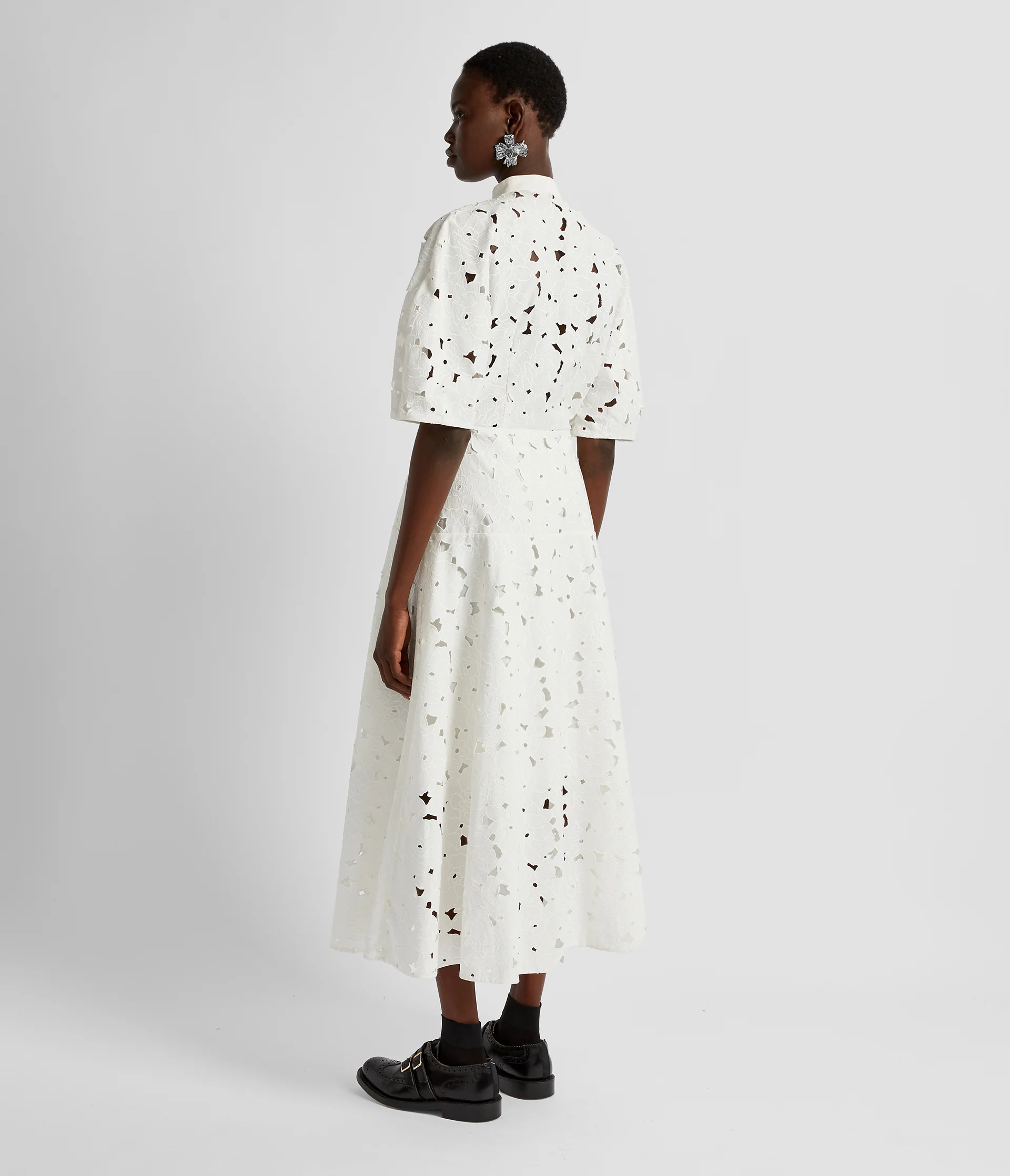 Short Sleeve Midi Shirt Dress - Image 3