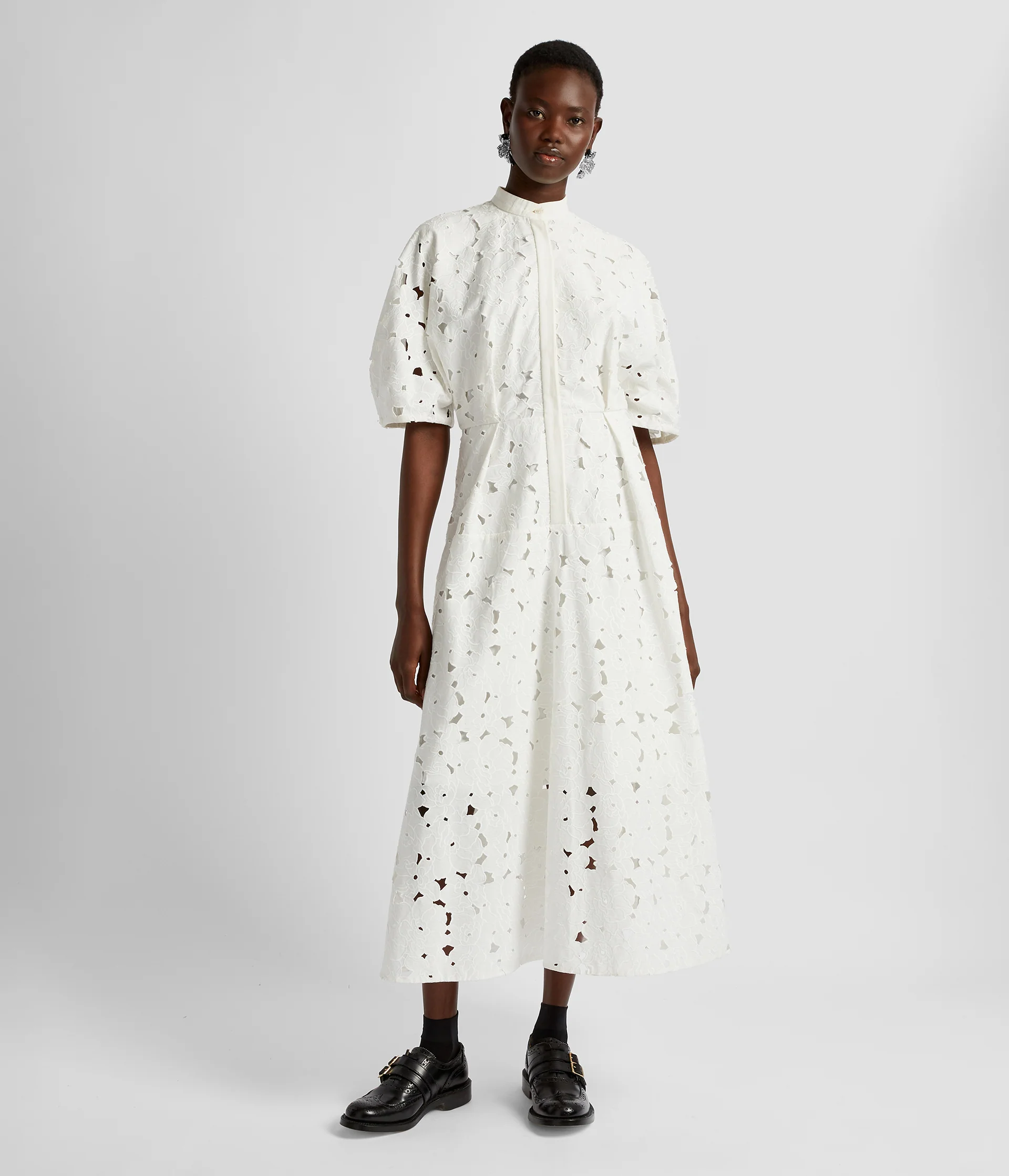 Short Sleeve Midi Shirt Dress - Image 4