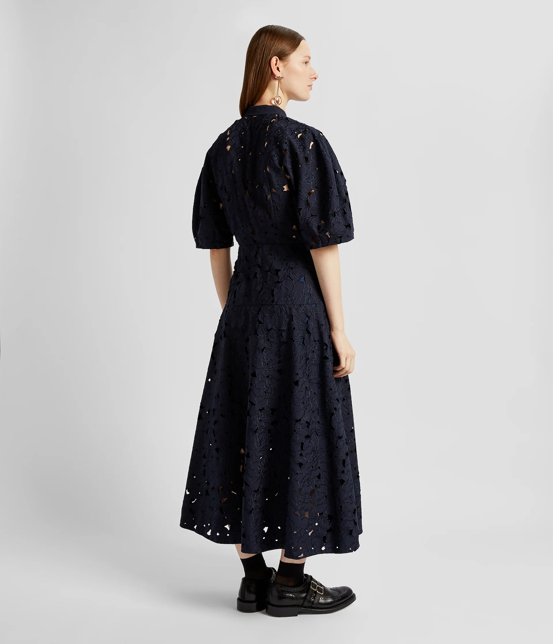 Short Sleeve Midi Shirt Dress - Image 3