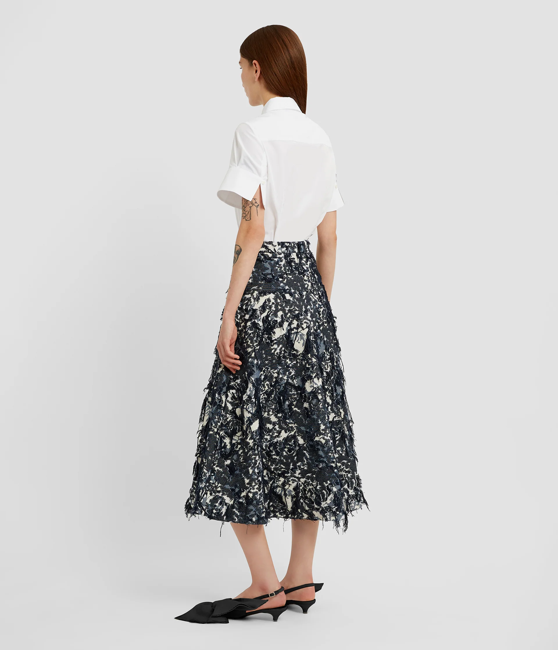 Floral Appliqué Short Sleeve Shirt - Image 3