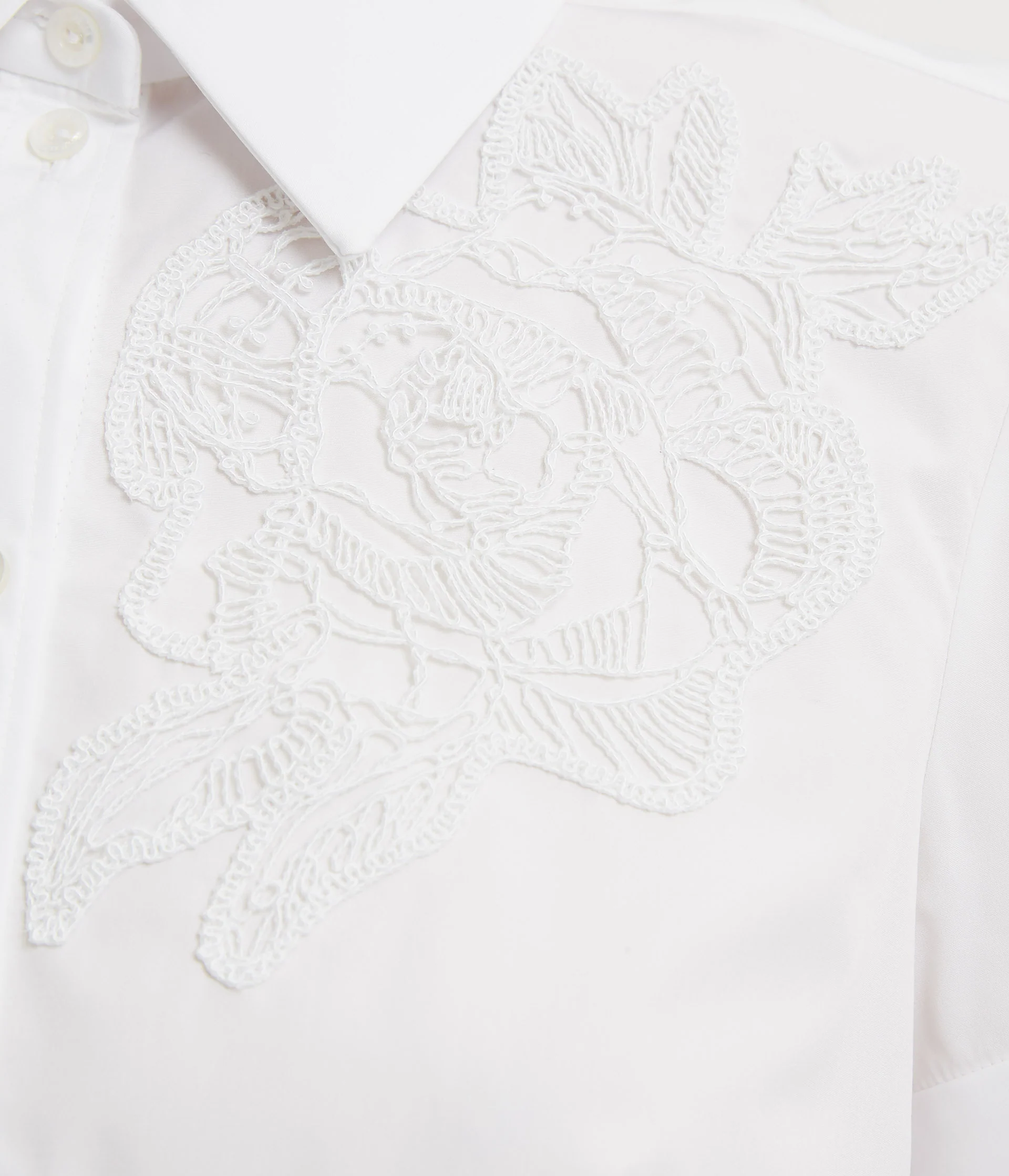 Floral Appliqué Short Sleeve Shirt - Image 5