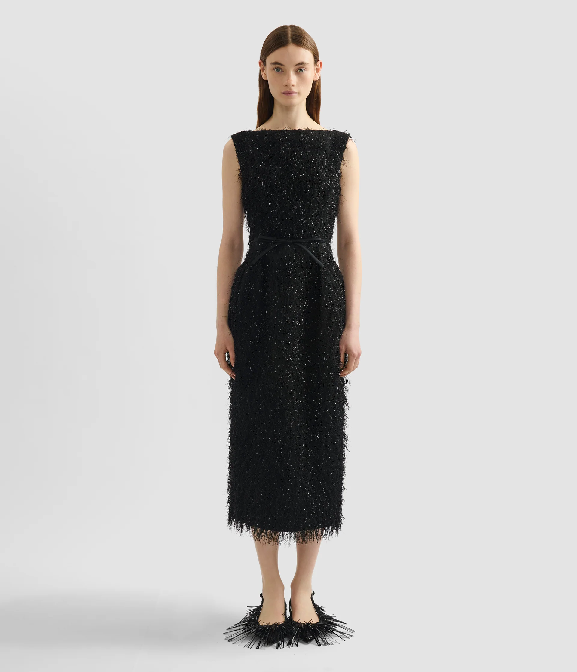 Lurex Fil Coupé Midi Dress - Image 4
