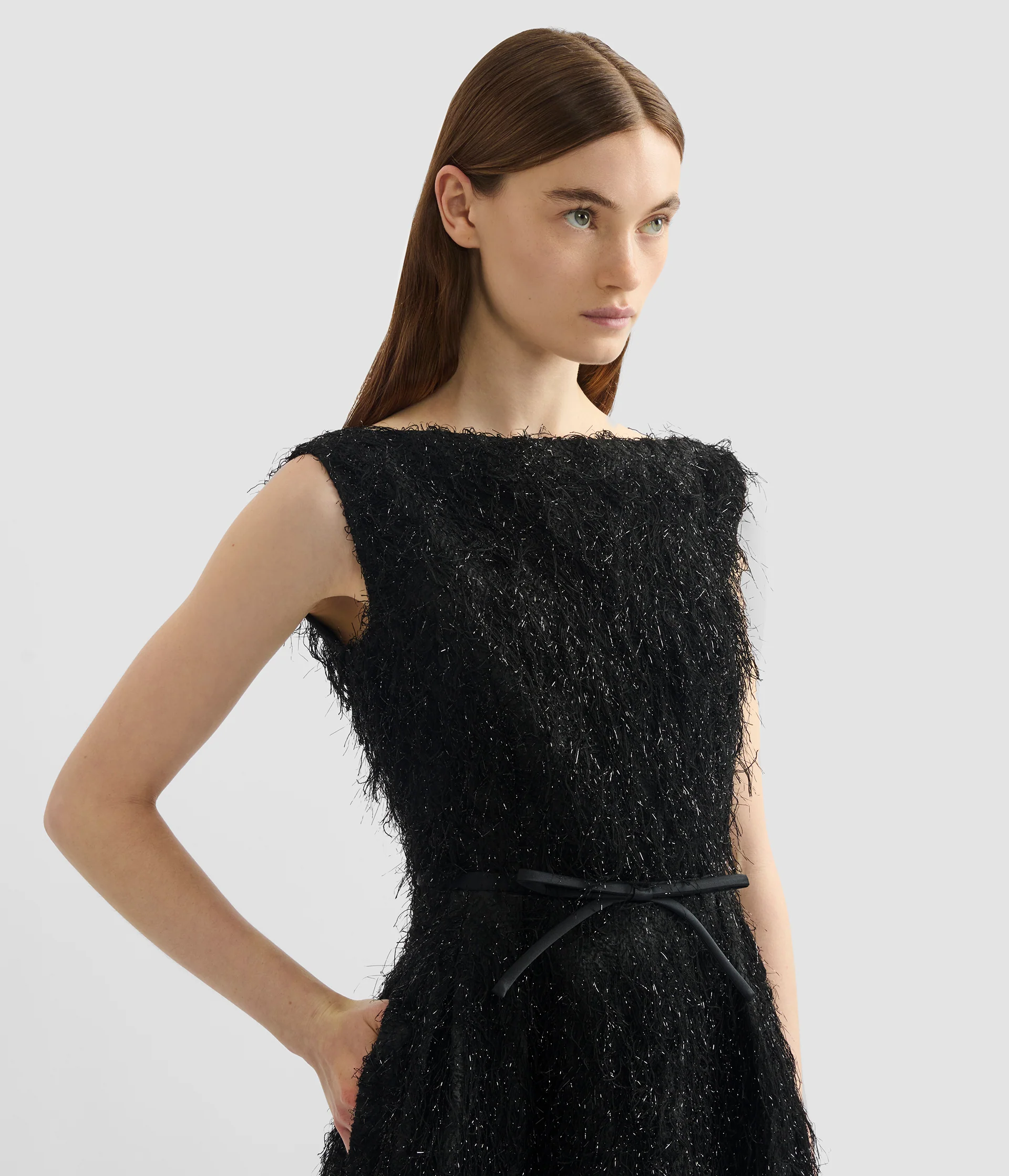 Lurex Fil Coupé Midi Dress - Image 5