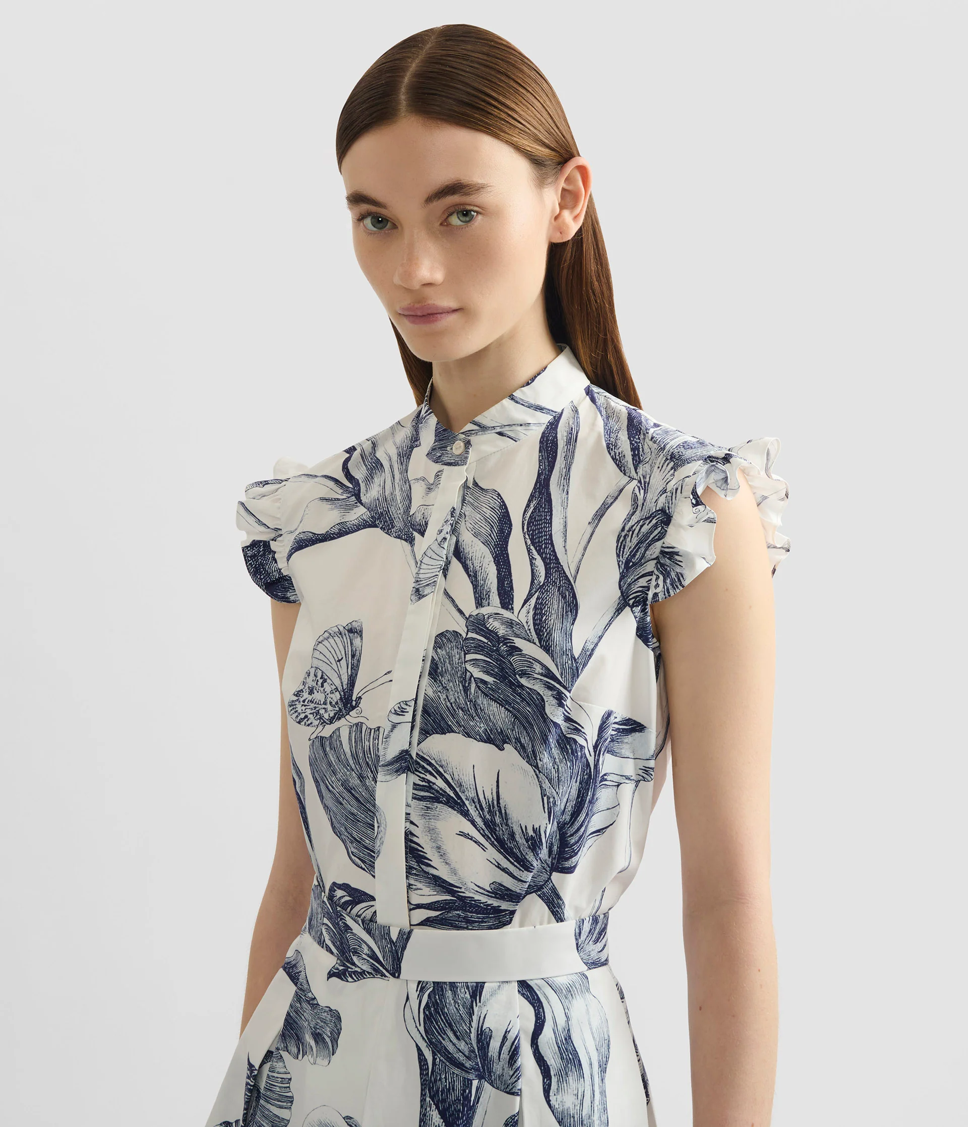 Floral Print Sleeveless Top - Image 4